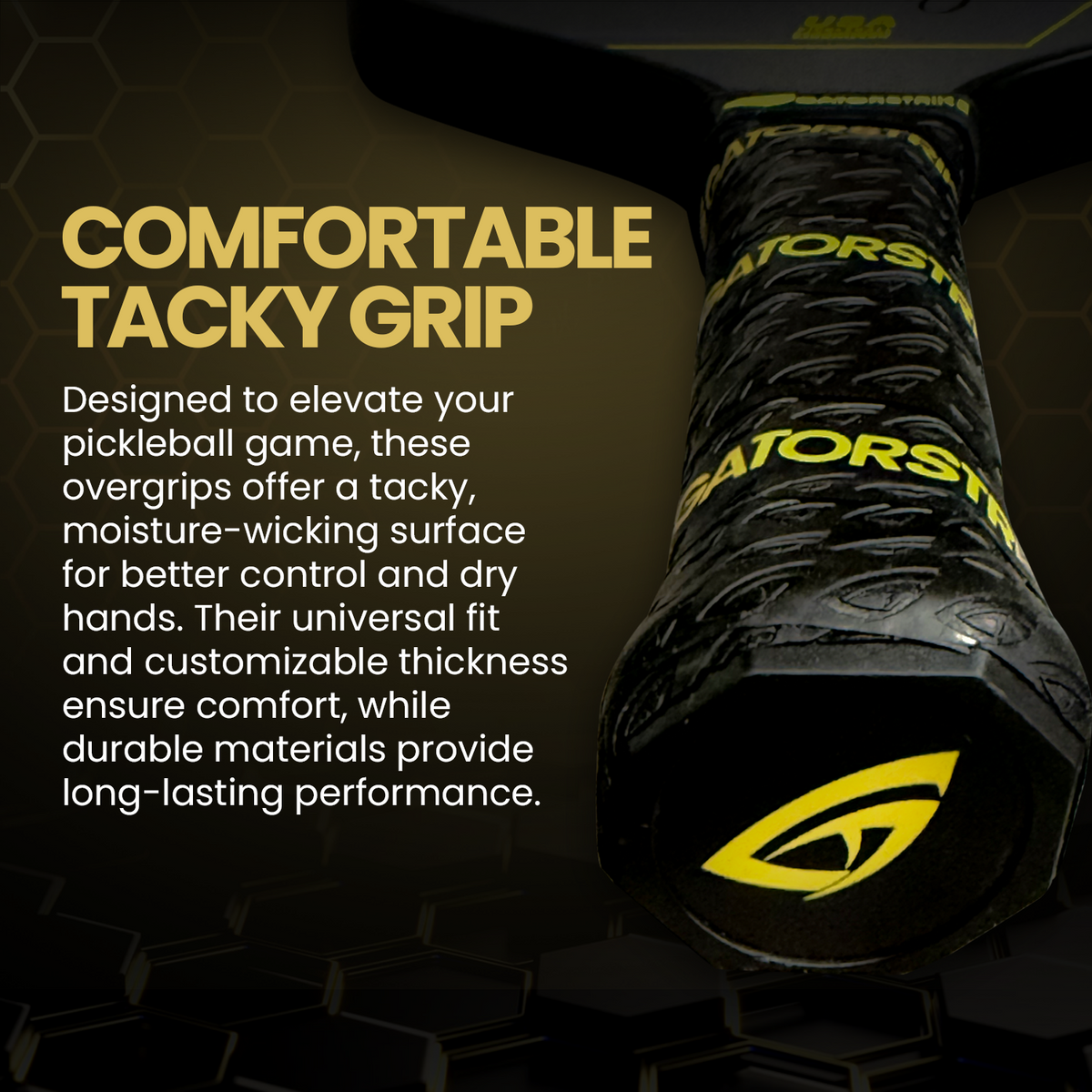 Gold Pro Control T700 (16mm) Raw Carbon Fiber Weave Grit